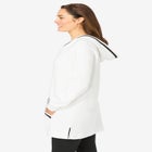 V-NECK HOODIE SWEATSHIRT image number null