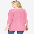 Embroidered Crinkle Tunic image number null