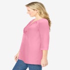 Embroidered Crinkle Tunic image number null