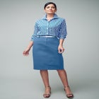 Stretch Cotton Chino Skirt image number null