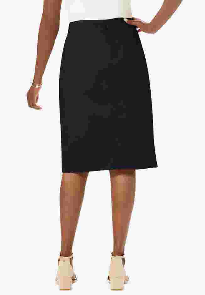 Stretch Cotton Chino Skirt image number 1