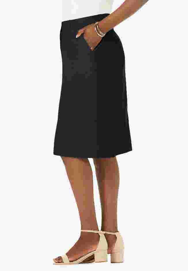 Stretch Cotton Chino Skirt image number 2