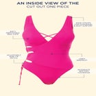 Cut Out One Piece Swimsuit image number null