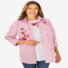 2-Piece Embroidered Poplin Tunic and Tee Set image number null