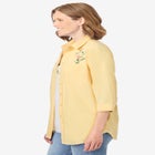 2-Piece Embroidered Poplin Tunic and Tee Set image number null