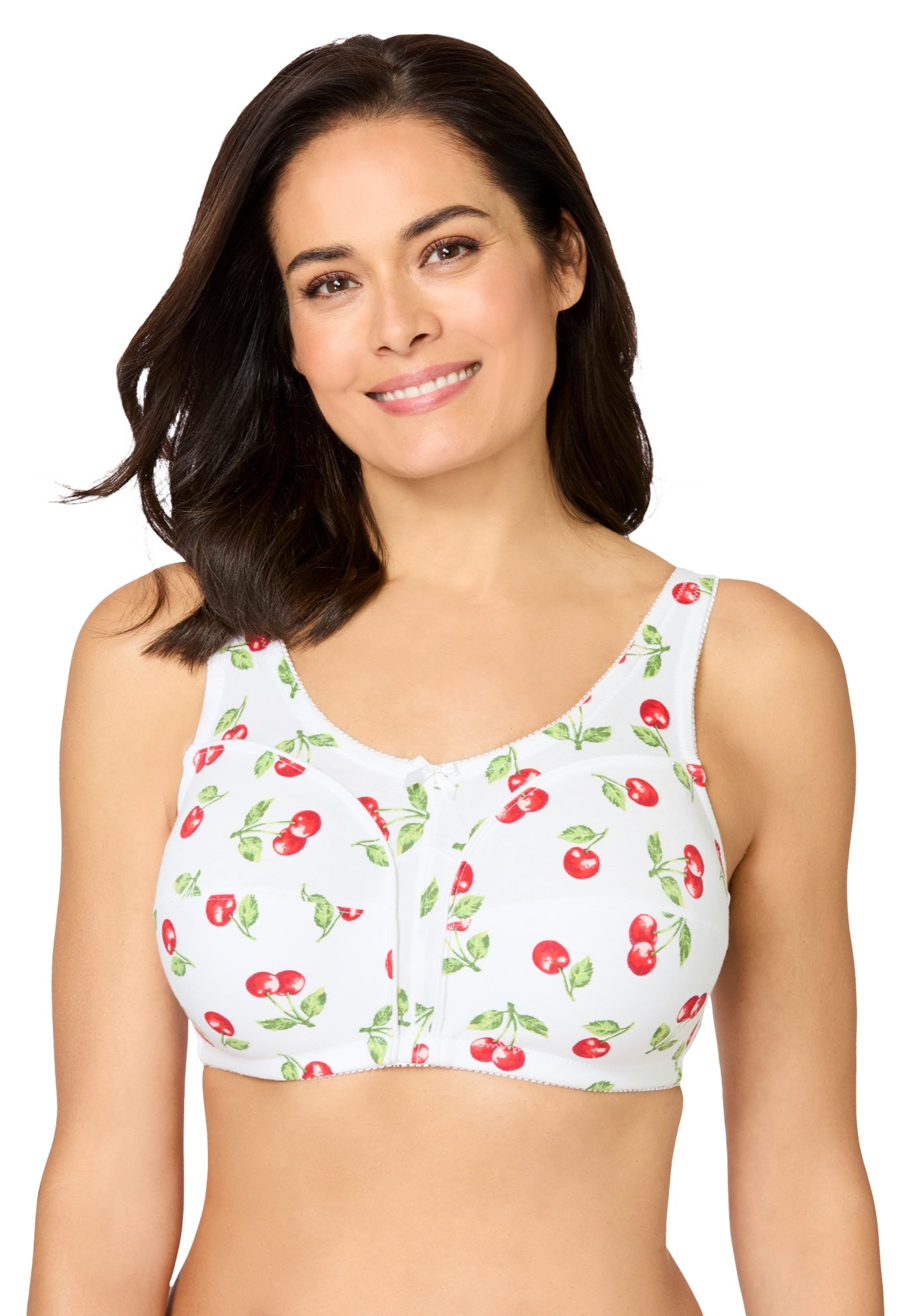 Cotton Back-Close Wireless Bra image number 0