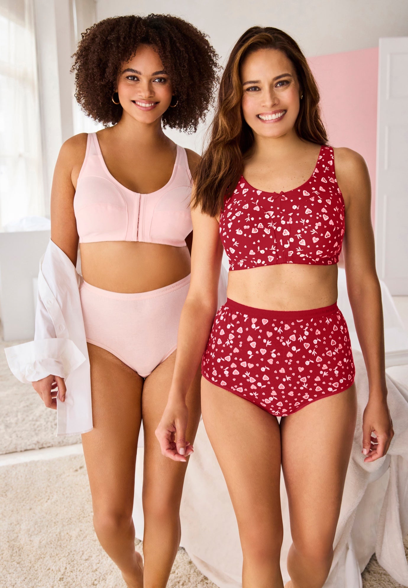 Cotton Back-Close Wireless Bra image number 4