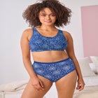 WIRELESS BACK-CLOSE COTTON BRA image number null