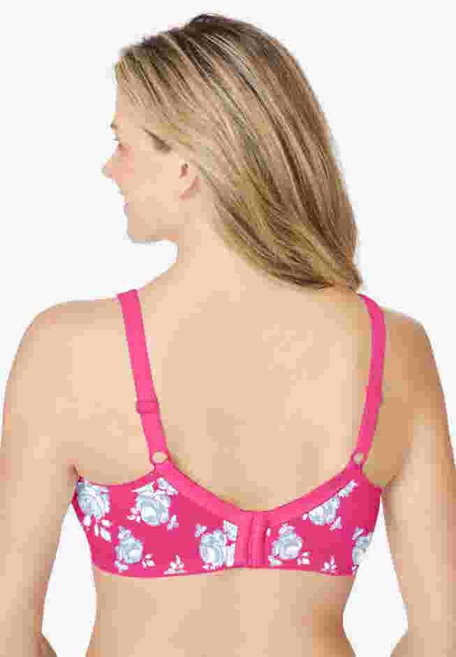 Cotton Back-Close Wireless Bra image number 1