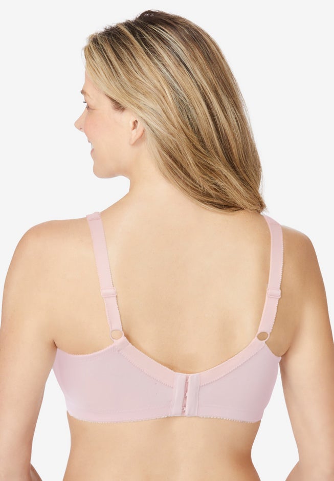 Cotton Back-Close Wireless Bra image number 1