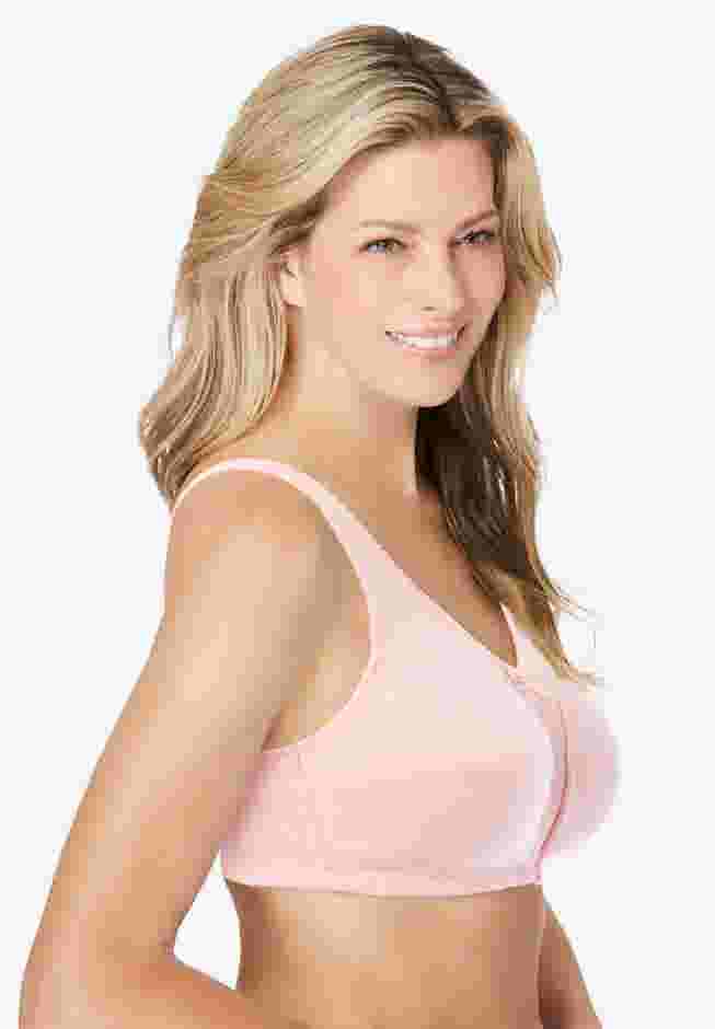 Cotton Back-Close Wireless Bra image number 2