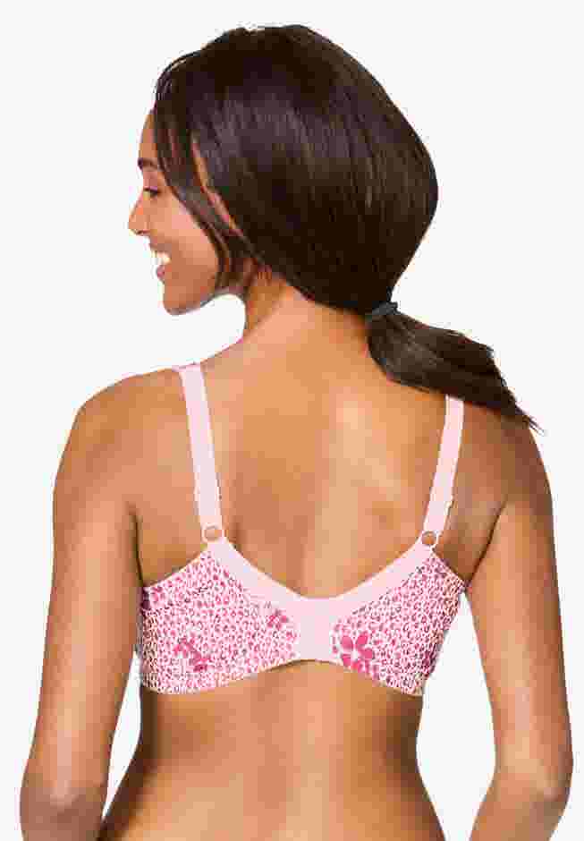 Cotton Back-Close Wireless Bra image number 1