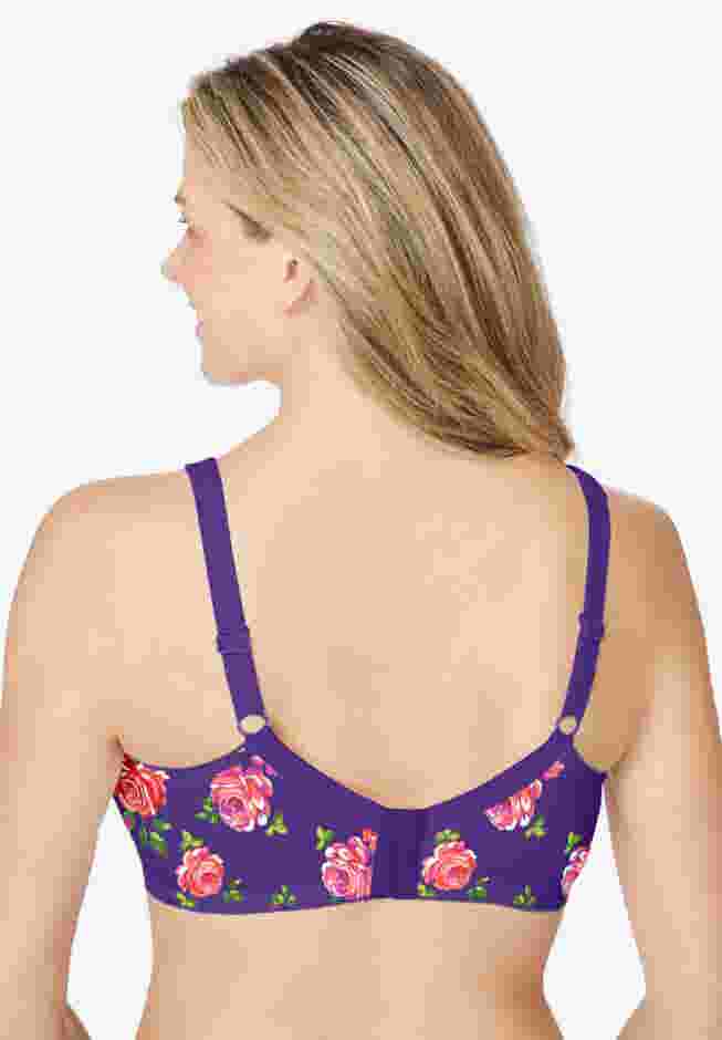 Cotton Back-Close Wireless Bra image number 1