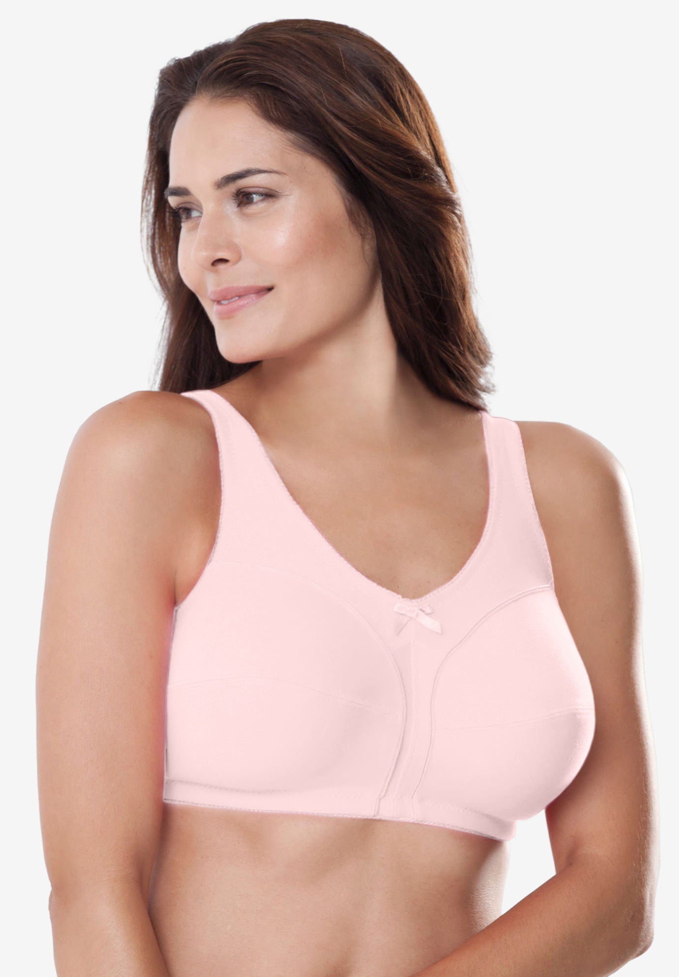 Cotton Back-Close Wireless Bra image number 0
