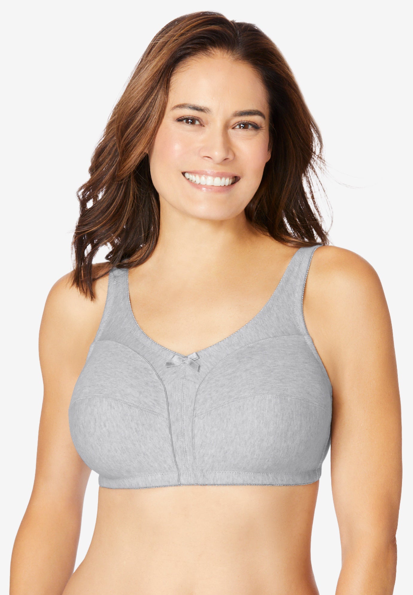 Cotton Back-Close Wireless Bra image number 0