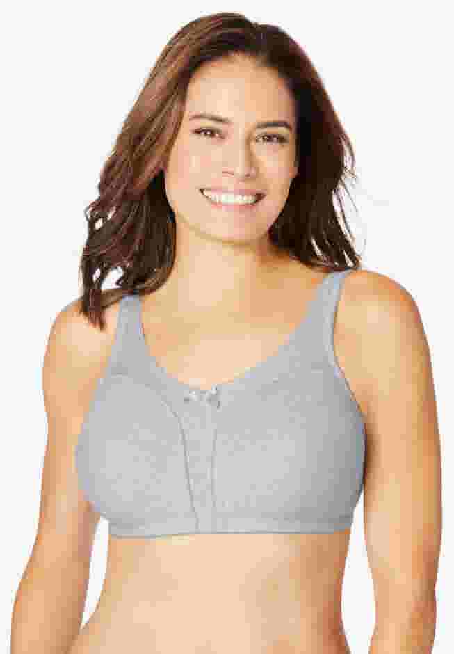 Cotton Back-Close Wireless Bra image number 0