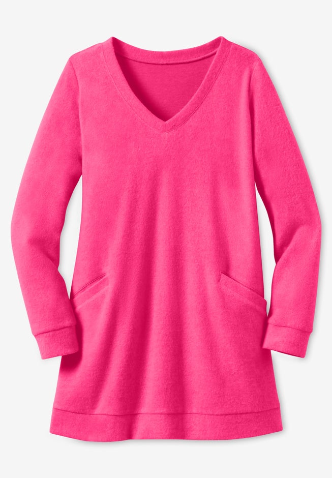Sherpa Sweatshirt Tunic image number null