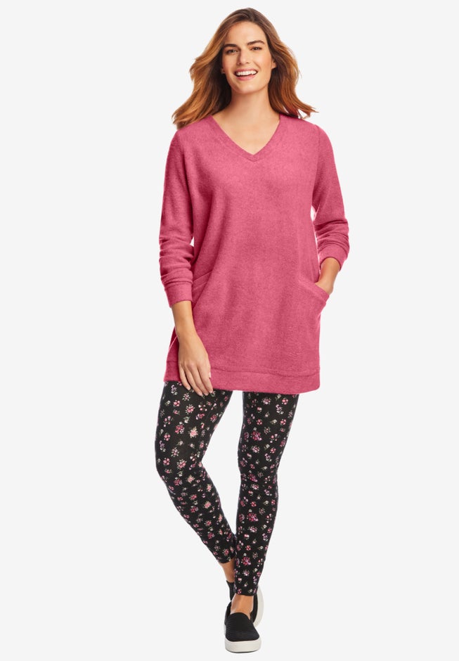 Sherpa Sweatshirt Tunic image number null