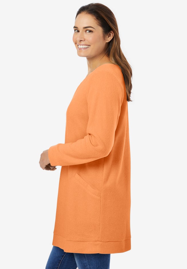 Sherpa Sweatshirt Tunic image number null