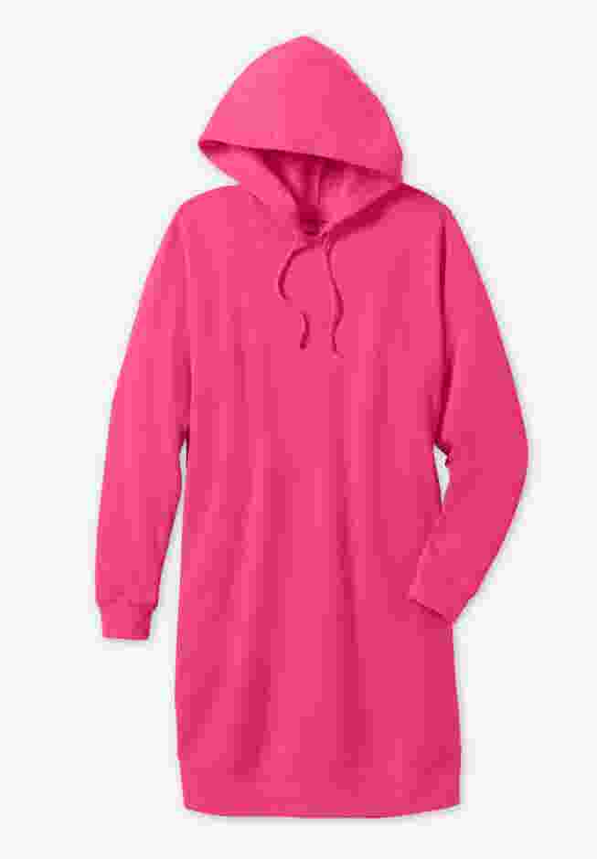 Longer-Length Hoodie Sweatshirt. image number 4