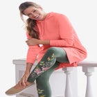 Longer-Length Hoodie Sweatshirt. image number null