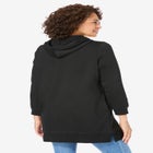 Longer-Length Hoodie Sweatshirt. image number null
