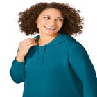 Longer-Length Hoodie Sweatshirt. image number 3