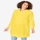 Longer-Length Hoodie Sweatshirt. image number null