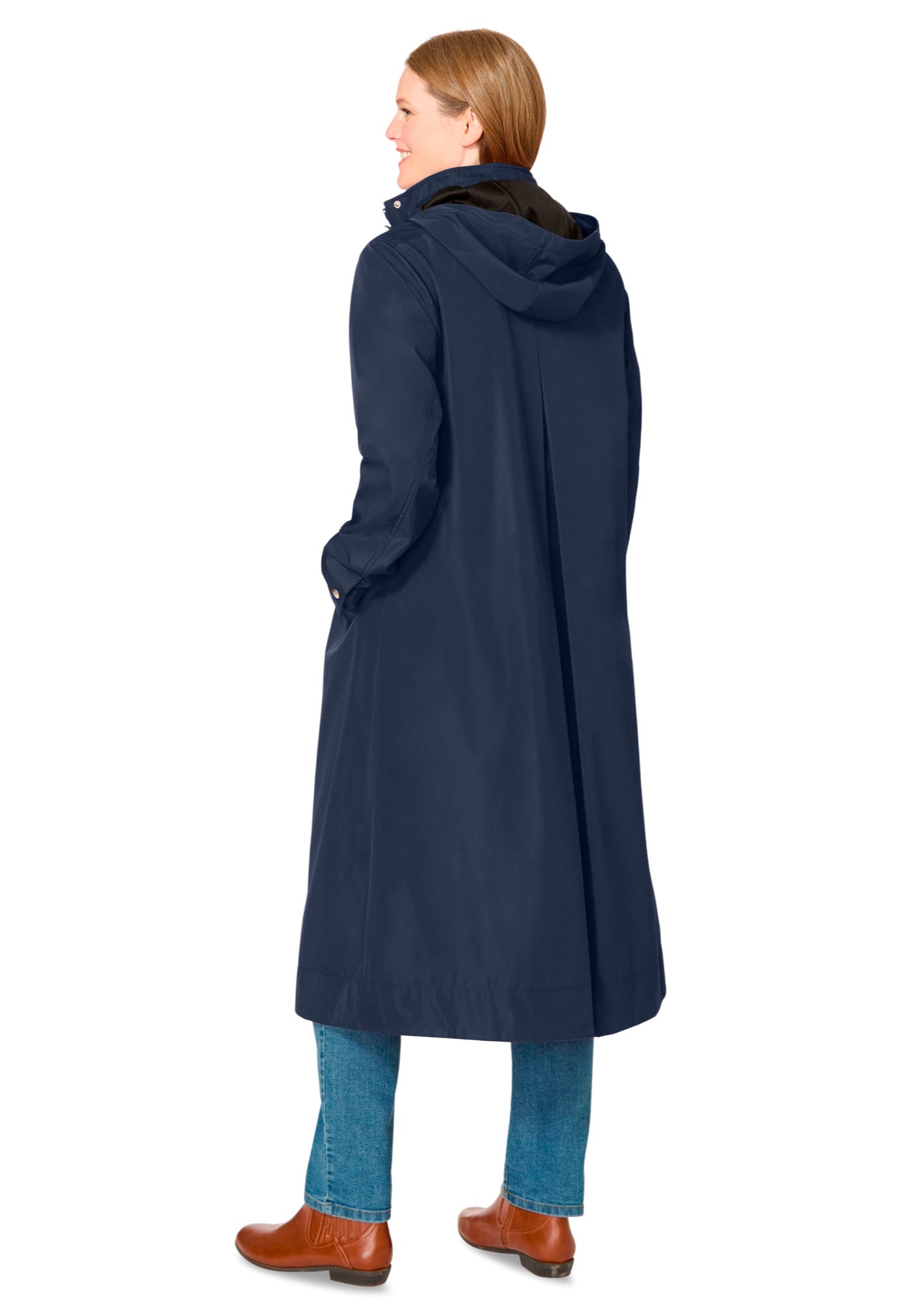 Long A-line Raincoat image number 1