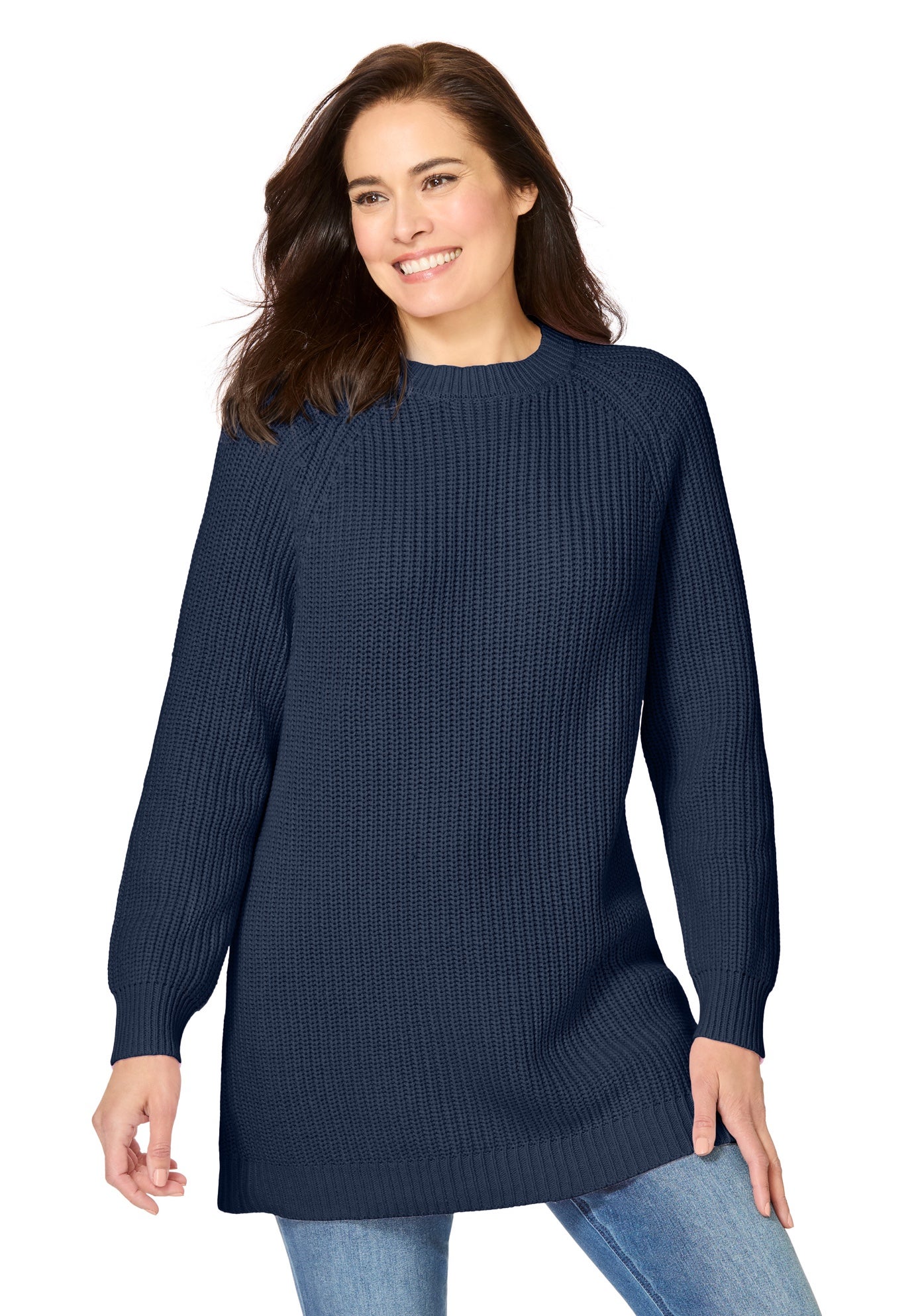 Shaker Crewneck Pullover Sweater image number 3