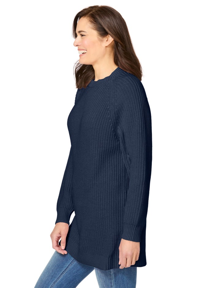 Shaker Crewneck Pullover Sweater image number 4