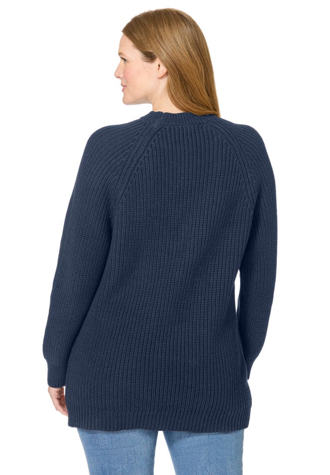 Shaker Crewneck Pullover Sweater image number 1