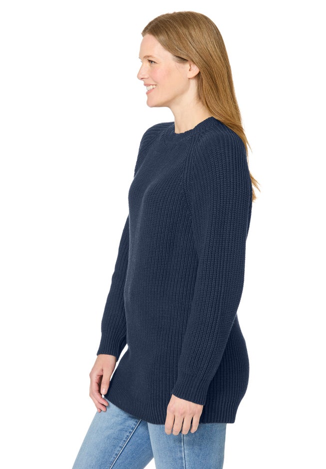 Shaker Crewneck Pullover Sweater image number 2