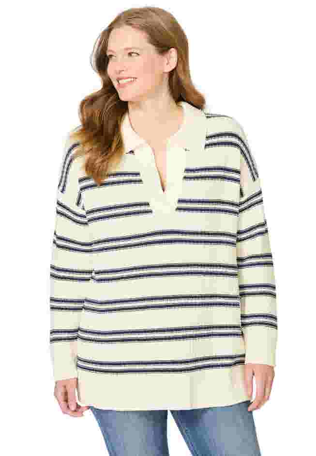 Waffle Polo Sweater image number 0