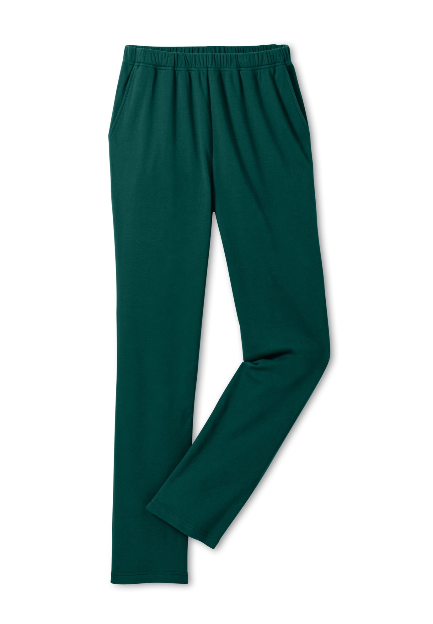 7-Day Straight-Leg Elastic-Waist Stretchy Knit Pant image number 0