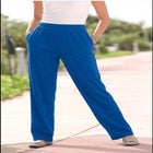 7-Day Straight-Leg Elastic-Waist Stretchy Knit Pant image number 0