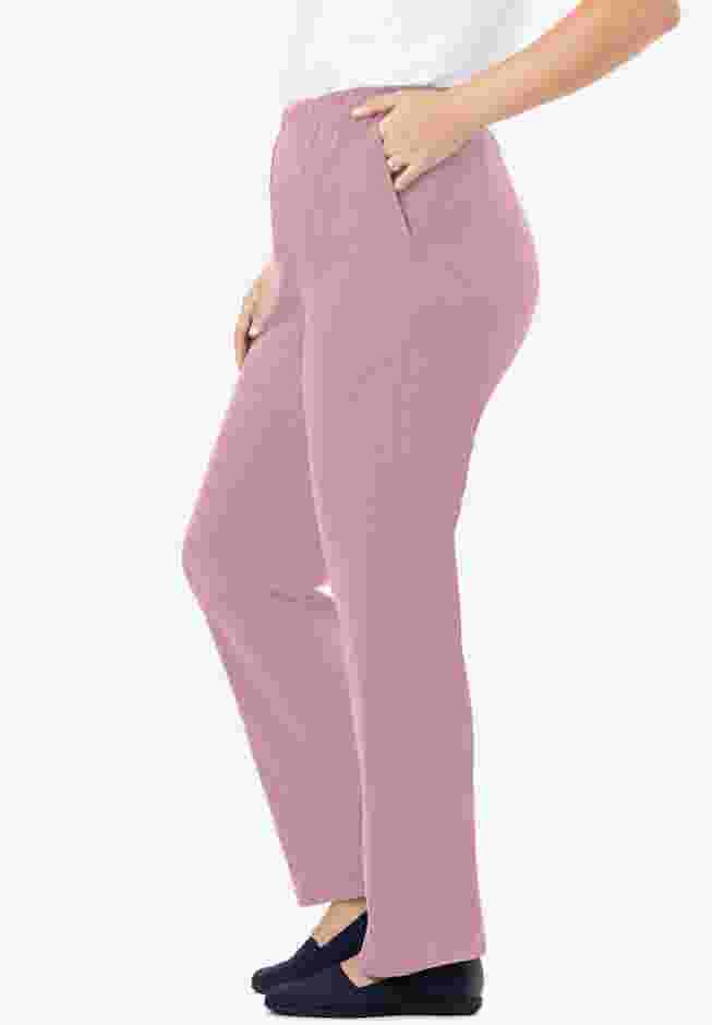 7-Day Knit Straight-Leg Pull-On Pants image number 2