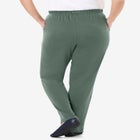 7-Day Knit Straight-Leg Pull-On Pants image number null