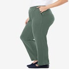 7-Day Knit Straight-Leg Pull-On Pants image number null