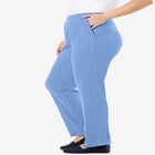 7-Day Knit Straight-Leg Pull-On Pants image number null