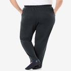 7-Day Knit Straight-Leg Pull-On Pants image number null