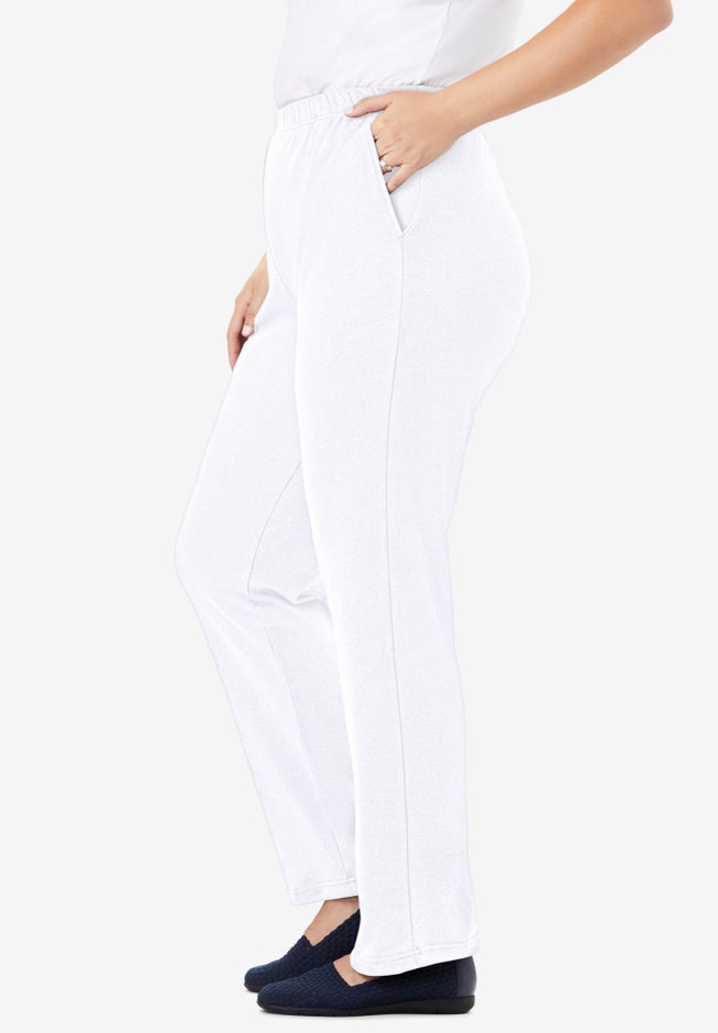 7-Day Knit Straight-Leg Pull-On Pants image number 2