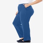 7-Day Knit Straight-Leg Pull-On Pants image number null