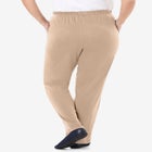 7-Day Knit Straight-Leg Pull-On Pants image number null