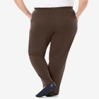7-Day Knit Straight-Leg Pull-On Pants image number null