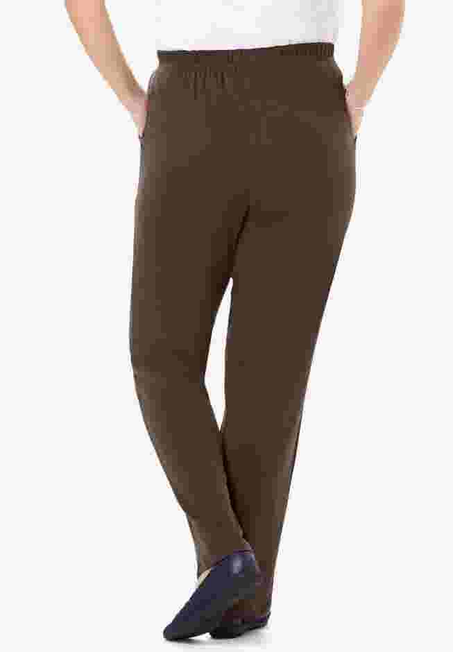 Women's Plus-Size 7-Day Knit Straight-Leg Pull-On Pants image number 1