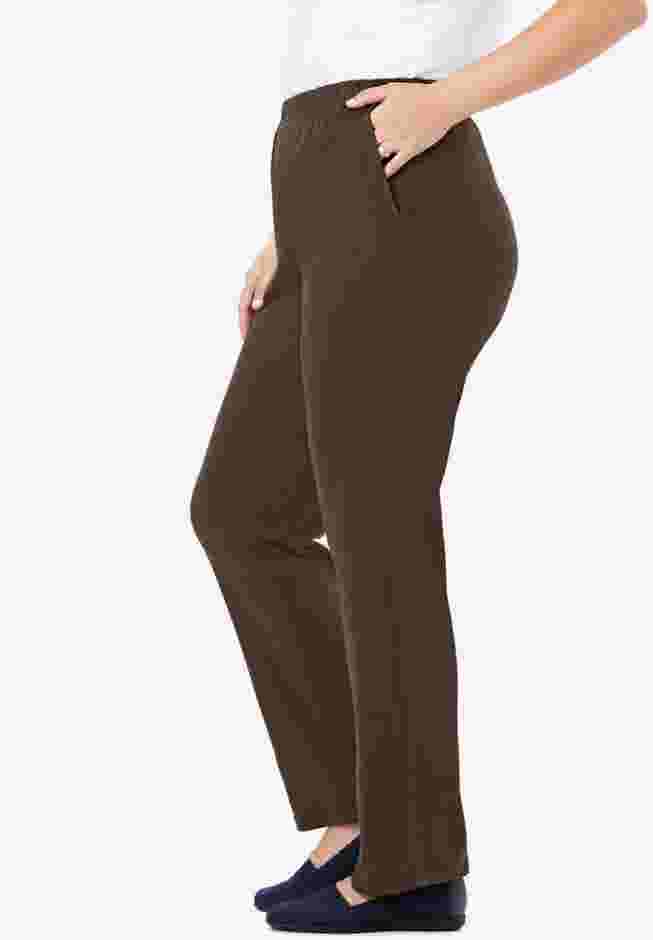 Women's Plus-Size 7-Day Knit Straight-Leg Pull-On Pants image number 2