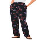 7-Day Knit Straight-Leg Pull-On Pants image number null