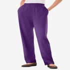 7-Day Knit Straight-Leg Pull-On Pants image number null