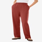 7-Day Knit Straight-Leg Pull-On Pants image number null